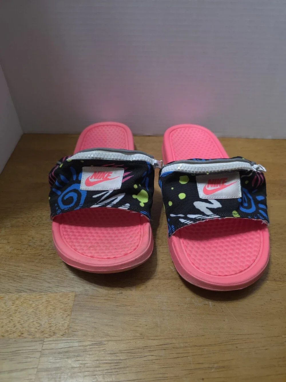 Nike Benassi Slide Mens 10 Fanny Pack Sandal JDI Print CJ2967-600 Jams Pink 90s